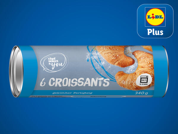 Frischer Croissantteig