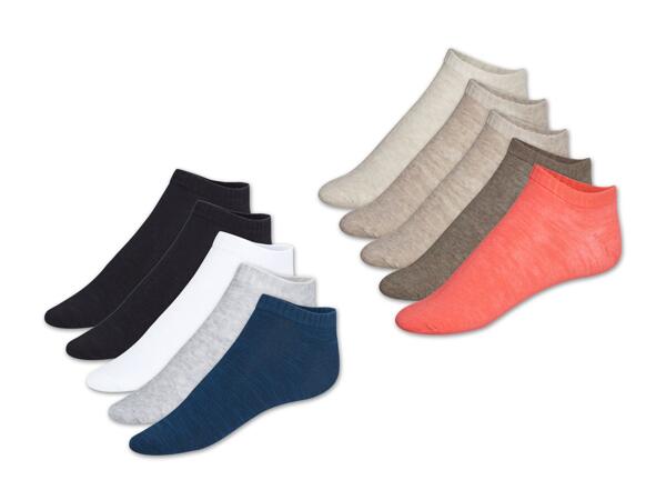 Damen/​Herren Sneakersocken, 5 Paar