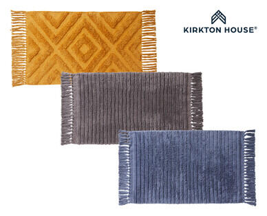 Textured Cotton Bath Mat