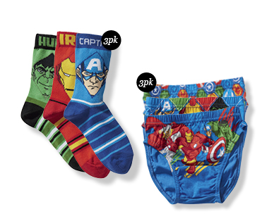 LICENSED SINGLETS, BRIEFS 3PK OR SOCKS 3PK