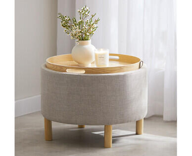 Foot Stool with Reversible Lid 