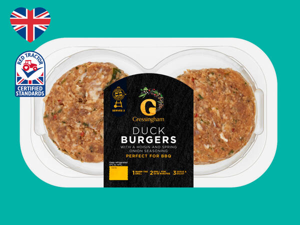Gressingham Hoisin Duck Burgers