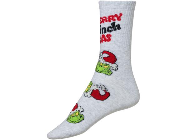 Grinch Adult Christmas Socks