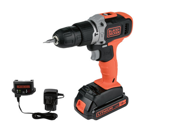 Black+Decker Perceuse/visseuse à percussion sans fil 2 vitesses 18 V