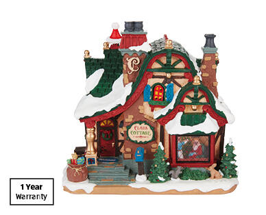 Lemax Village Scene- Claus Cottage