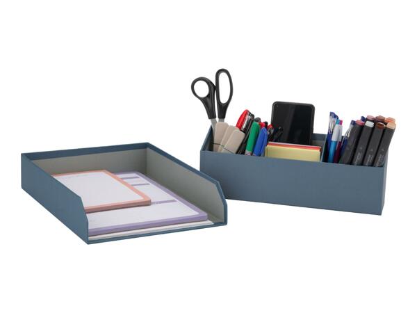 Crelando Blue Document Tray - 2 Piece Set