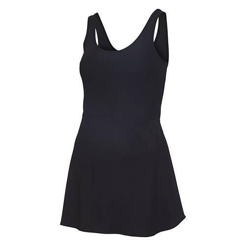 Ladies Premium Sleeveless Athleisure Dress, Black, M