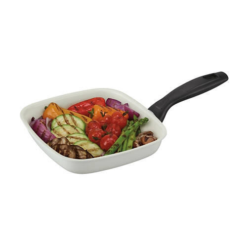 Mini Ceramic Grill Pan, Grey