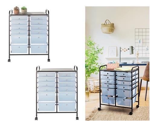 Huntington Home
12-Drawer Rolling Cart