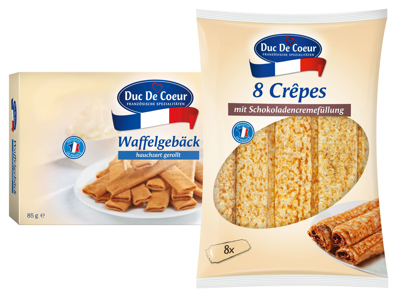DUC DE COEUR Crêpes oder Waffelgebäck