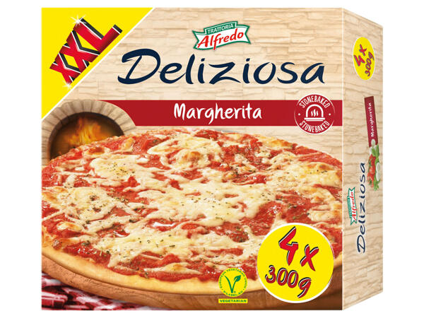 Pizza cuite sur pierre