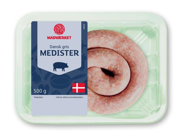 MADVÆRKET Medister eller hakket gris og kalv