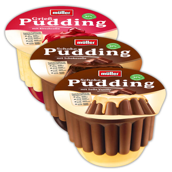 Pudding mit Soße