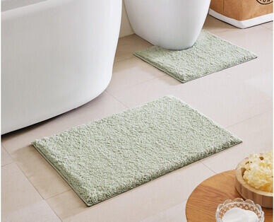 2 Piece Bath Mat Set 