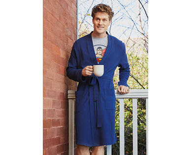 Men's Cotton Waffle Robe