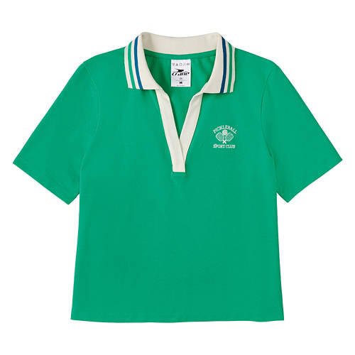 Ladies Pickleball Top - Green, L