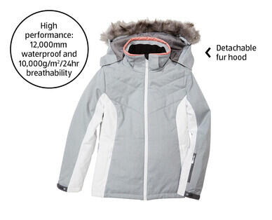 Women's Ski Jacket - Grey and White