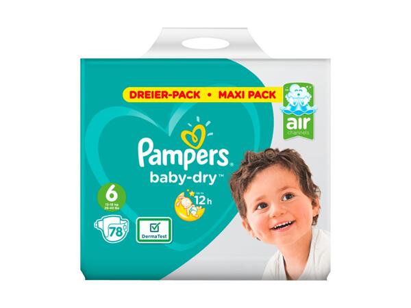 Couches Pampers baby-dry taille 6
