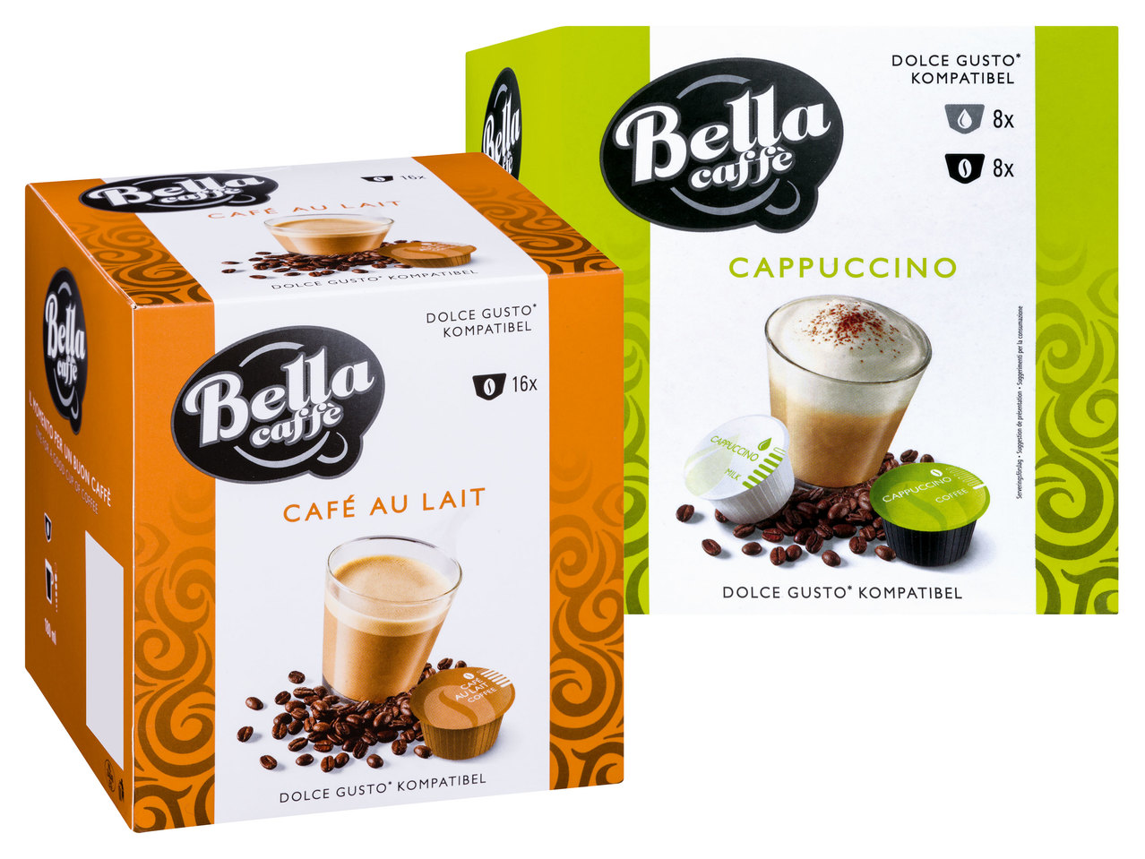 BELLA CAFFÈ Kaffeekapseln Cappuccino/Café au Lait
