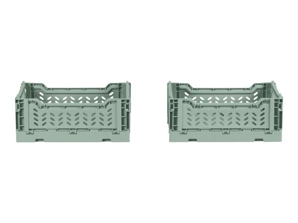Livarno Home Collapsible Crate Set - 2 pack - Green