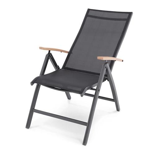 Alu Klappsessel, Doppelpkg., Holzoptik