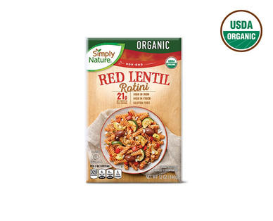 Simply Nature Organic Red Lentil Rotini or Black Bean Penne