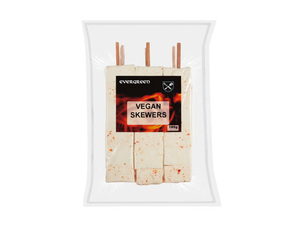 Brochettes véganes Evergreen
