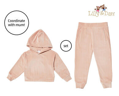Children's Velour Tracksuit Set