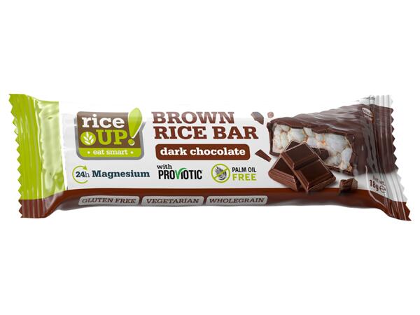 Popped brown rice bar