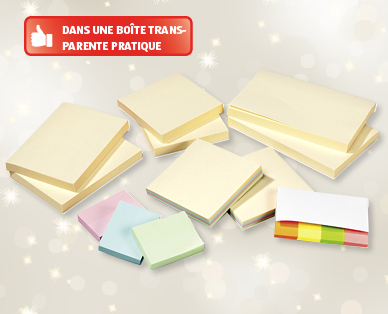 Lot de blocs-notes adhésifs, 12 pièces OFFICE