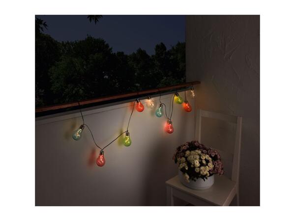 Livarno Home Solar Bulb String Lights - Coloured Light