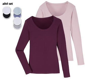 BLUE MOTION MAGLIETTE BASIC A MANICHE LUNGHE DA DONNA