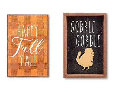 Huntington Home Fall Reversible Box Sign
