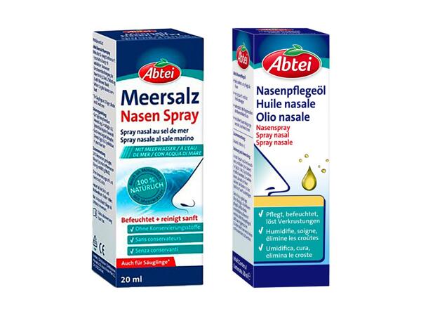 Spray nasal au sel de mer et huile nasale Abtei