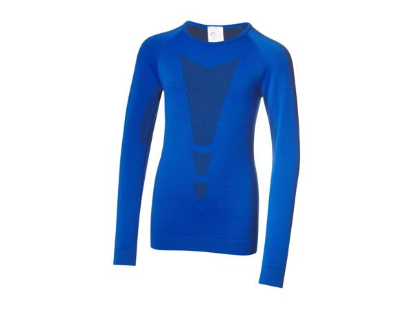 CRIVIT Older Kids' Blue Seamless Base Layer Set - 2 Piece Set