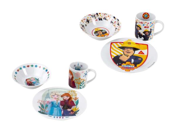 Set de petit-déjeuner en ­porcelaine, 3 pièces