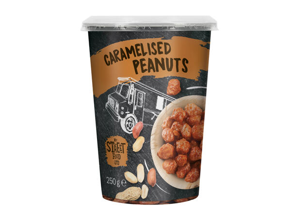 Caramelized peanuts