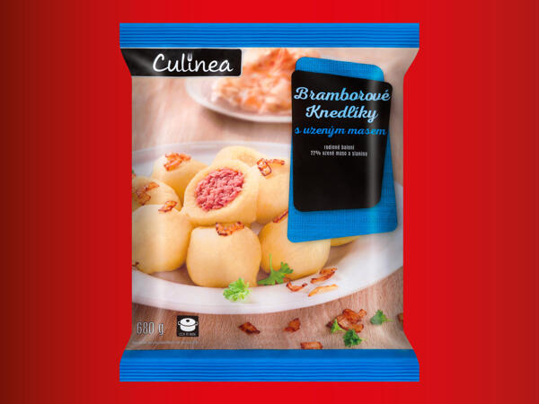 BRAMBOROVÉ KNEDLÍKY S UZENÝM MASEM