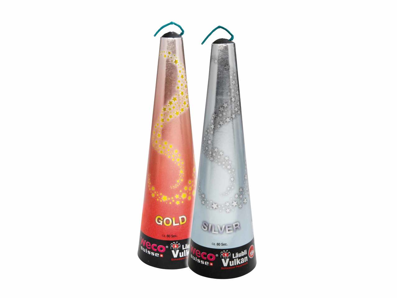 Volcan doré et argenté