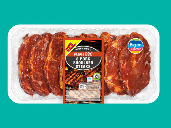 Birchwood 8 Maple BBQ Pork Shoulder Steaks