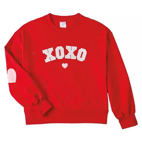 Ladies Valentine Day's Pullover - Red, L