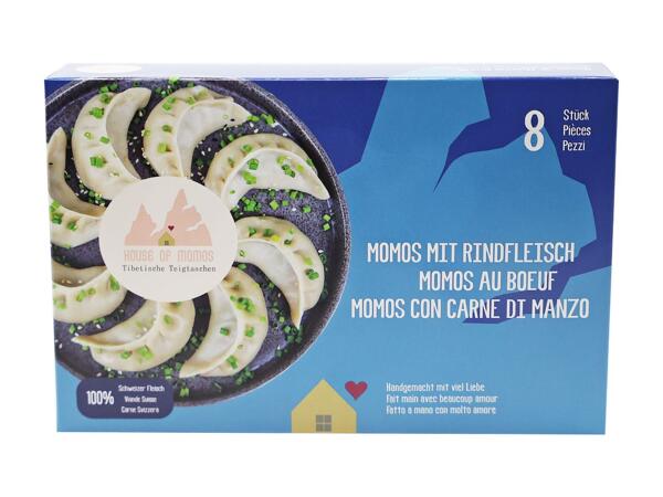 Momos con carne di manzo