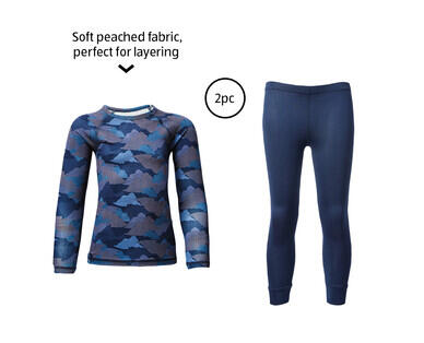 Children's Thermal Underwear 2pc - Pink, Grey or Purple