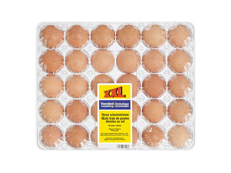 Oeufs de poules élevées au sol