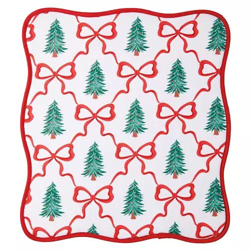 16" x 18" Holiday Drying Mat - Bows