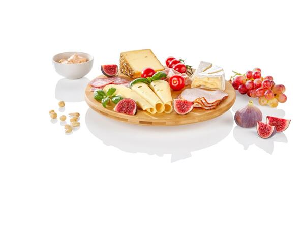 Bamboo serving plate, board or lazy susan