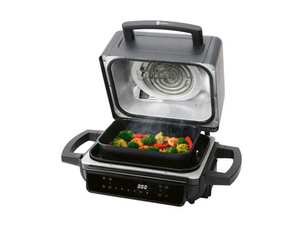 Heissluftfritteuse mit Grill- und Smokerfunktion