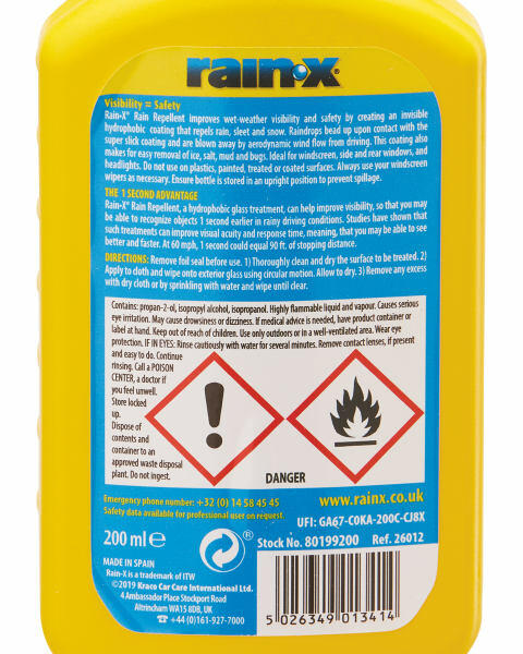 Rain X Rain Repellent 200ml
