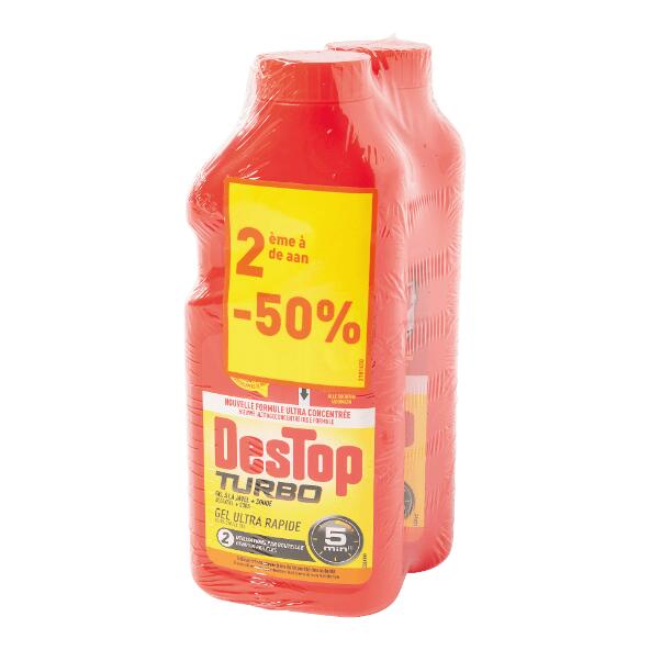 DESTOP TURBO(R) 				Abflussreiniger, 2 St.