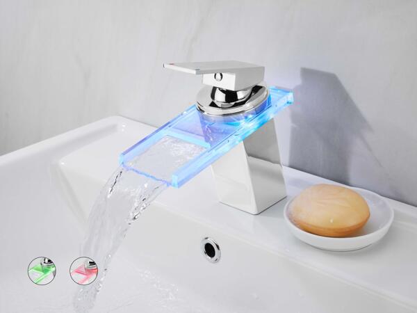 Mitigeur de lavabo à LED